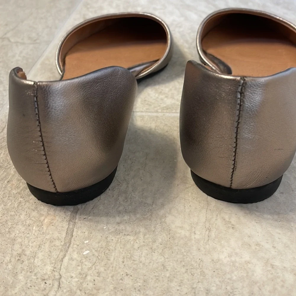 JJILL golden brown metallic tone d’orsay style with flat heels - Picture 4 of 5